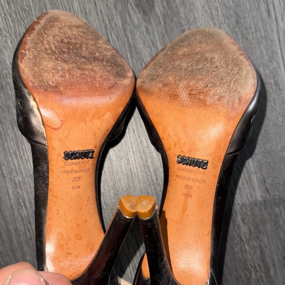 SCHUTZ BPeep-Toe Heels - Picture 6 of 8